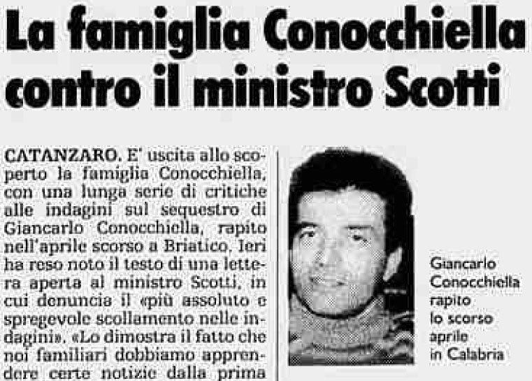 Giancarlo Conocchiella, le polemiche